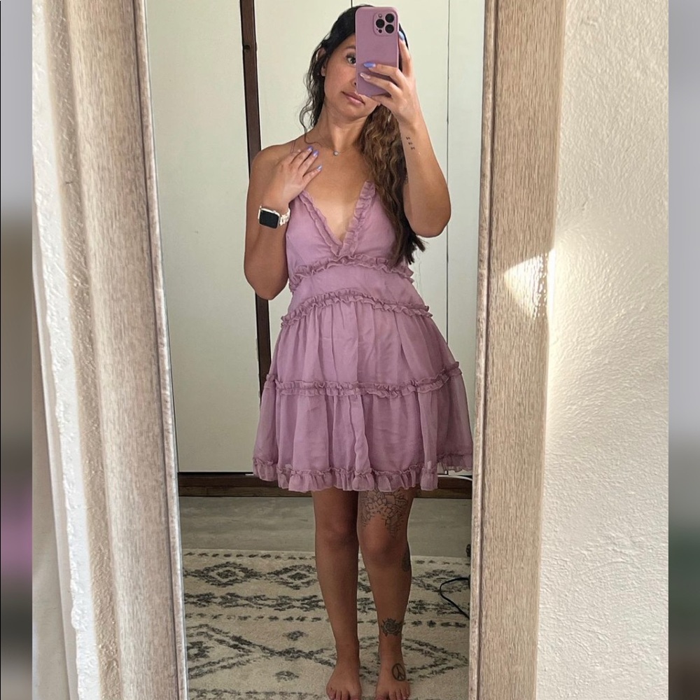 Windsor ruffle minidress